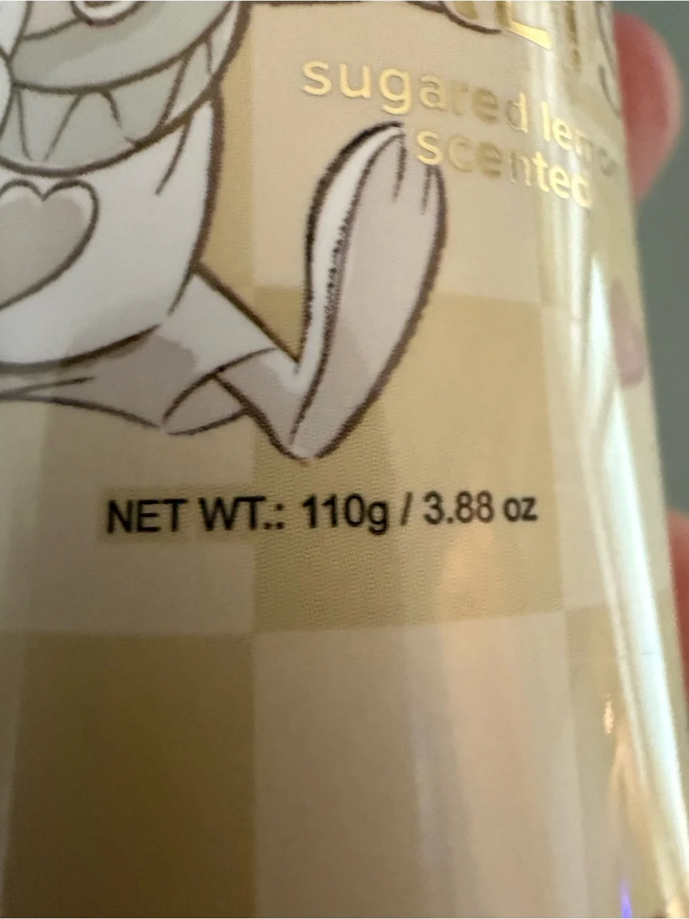 Disney Alice in Wonderland Cream & Gold Bath Salts with Heart Cap